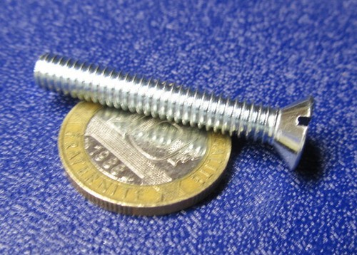 Flat Head Zinc Steel Slotted Machine Screw 12-24 x 1 1/2" Length 100 Pcs - Picture 3 of 8