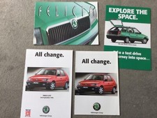 SKODA Felica  brochures  in VGC  1996 , 1998 