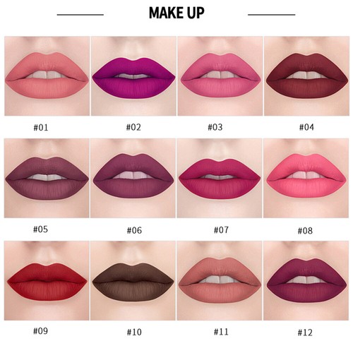 Professional Matte 12 Colors Makeup Lipstick Lips Waterproof L1H2 - Picture 9 of 12