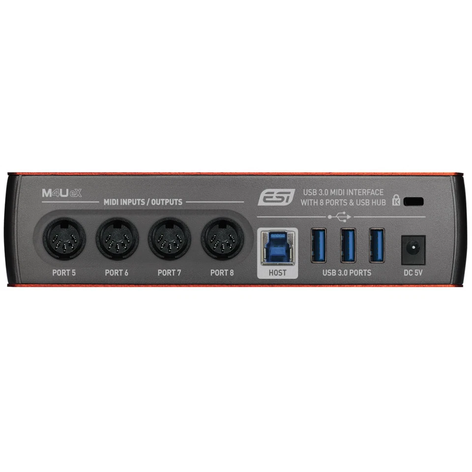 ESI M4U eX USB 3.0 MIDI-Interface + MIDI-Kabel - Bild 4 von 4