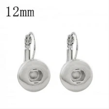 Mini Snap Jewelry Earring Stud Leverback Drop 12mm fit Petite Ginger Style Charm