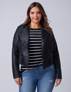 faux leather jacket size 18