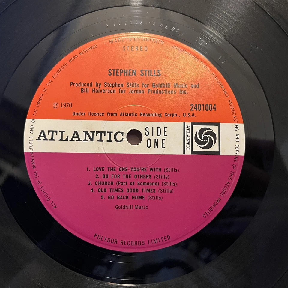 [ROCK/POP]~EXC/VG+ LP~STEPHEN STILLS~Self Titled~[1970~ATLANTIC~Issue]~UK Import - Image 4 of 4