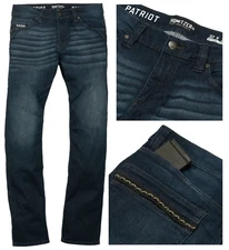 Howitzer Style Men's Denim Jean Patriot Rank Military Grunt 34" INSEAM