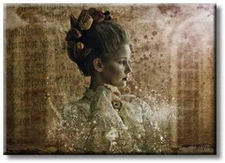 Royal Woman Picture on Stretched Canvas, Wall Art Décor, Ready to Hang