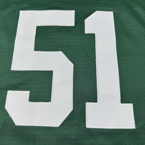 VTG Reebok Authentic NFL New York Jets Jonathan Vilma #51 Home Jersey Sewn Sz L - Picture 8 of 11