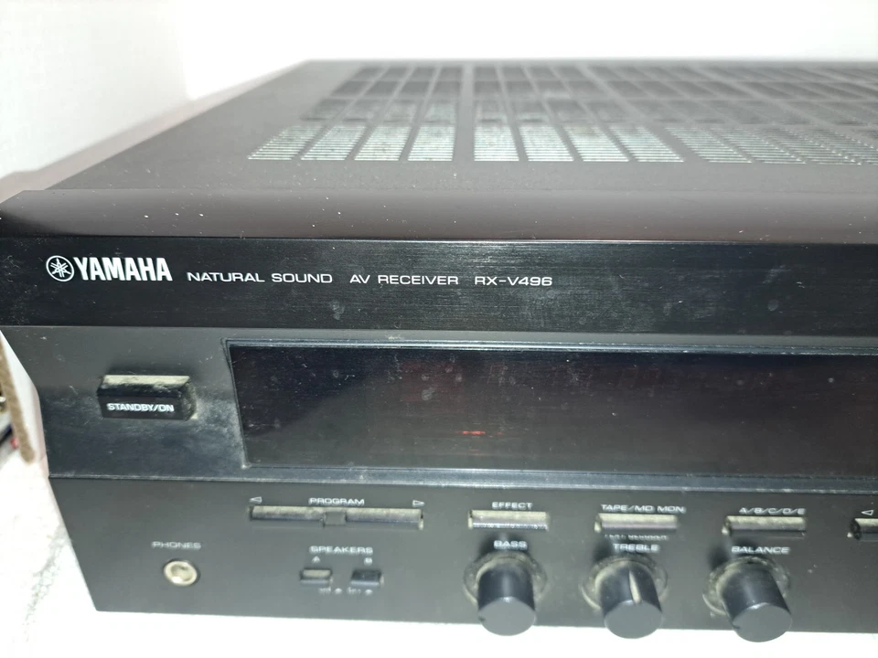 Yamaha RX-V496 210W  Stereo Sound Receiver Tested Cinema W/OEM remote Bundle - Image 4 of 4