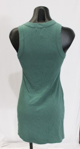 Z Supply Women's Carolina Ribbed Sleeveless Mini Dress AW5 Dark Green Medium NWT - Picture 4 of 4