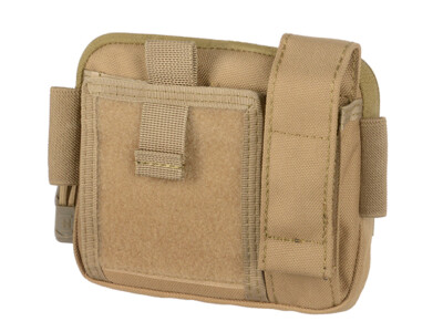 Admin Pouch Coyote MOLLE taktischer Organizer Zusatztasche Army Airsoft Klett