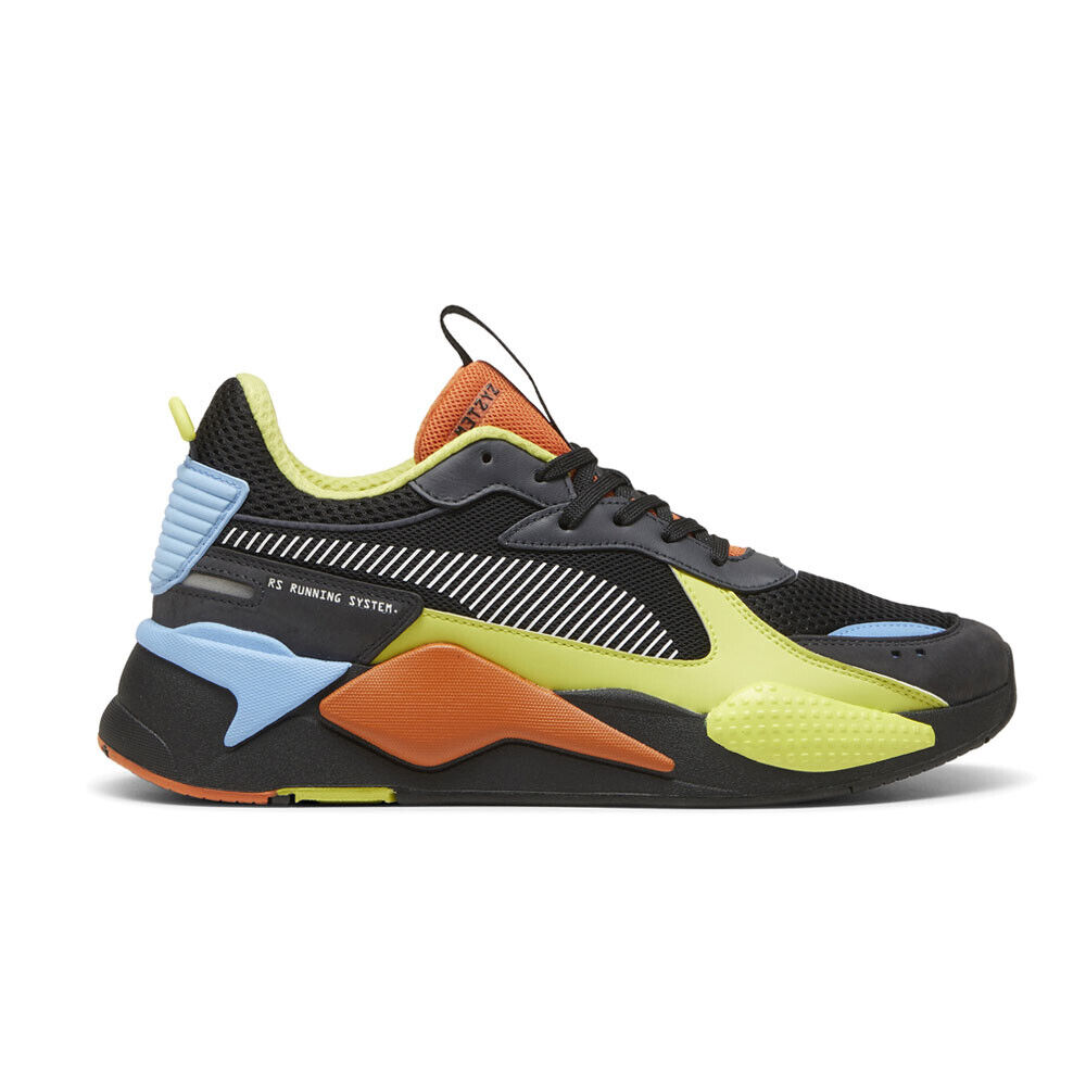 Мужские черные кроссовки Puma RsX Toys на шнуровке, повседневная обувь 36944929