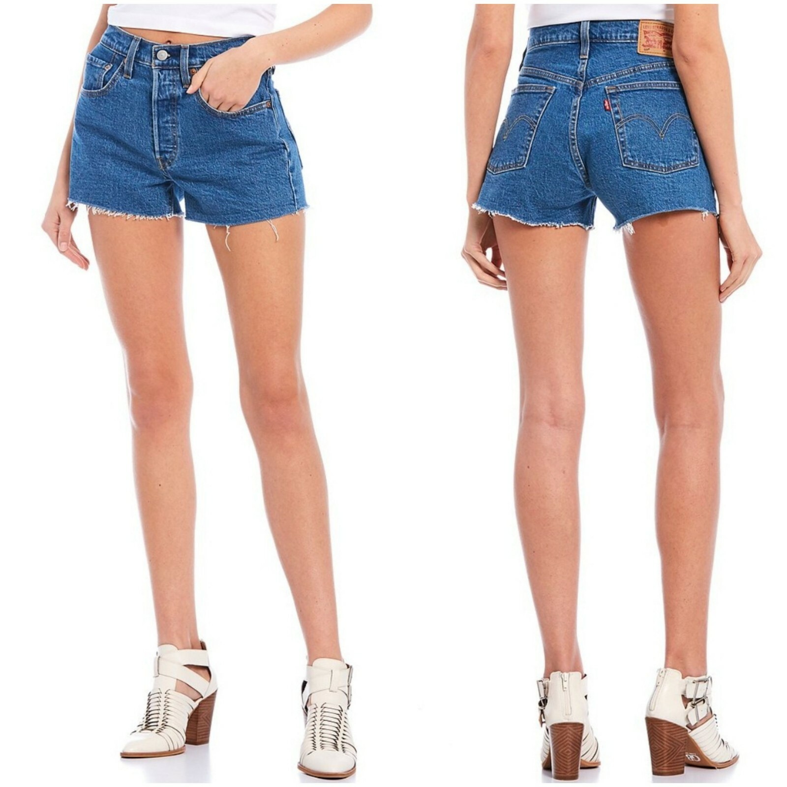 womens levi 501 high rise shorts