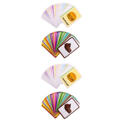  2 Pieces Früherziehungskarten Kinderspiele Cartoon-Flash-Karten Kinder-Tablet