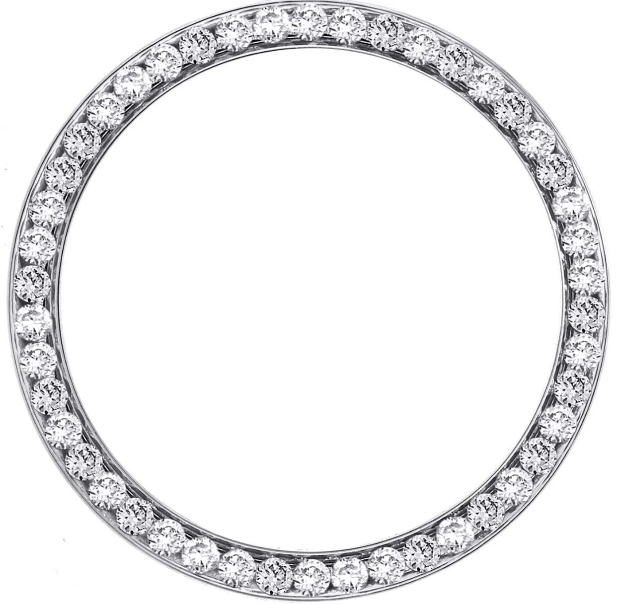 Custom 2.00 Carat Ct Rolex Datejust 41mm Stainless Lab Grown Diamond Bezel