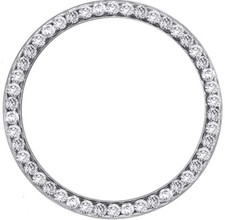 Custom 2.00 Carat Ct Rolex Datejust 36mm Stainless Lab Grown Diamond Bezel