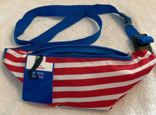 American Flag Patriotic Fanny Pack/Waist Pack with Adjustable Strap, lightweight