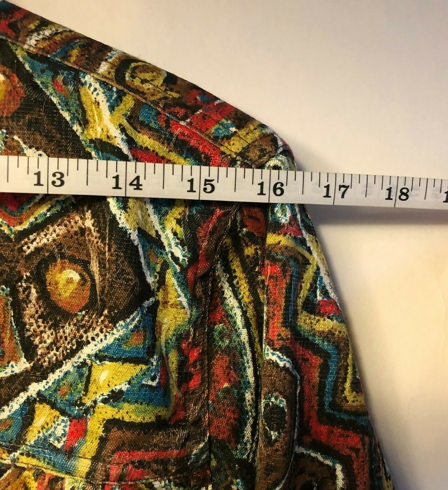 CHICO'S Multicolor JACKET Button-Up Geometric Psy… - image 8