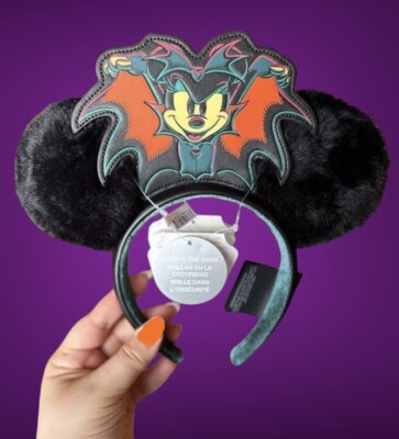 Disney Parks Vampire Mickey Ears- NWT Disney Parks Mickey Vampire Halloween Ears | Mercari main image 4