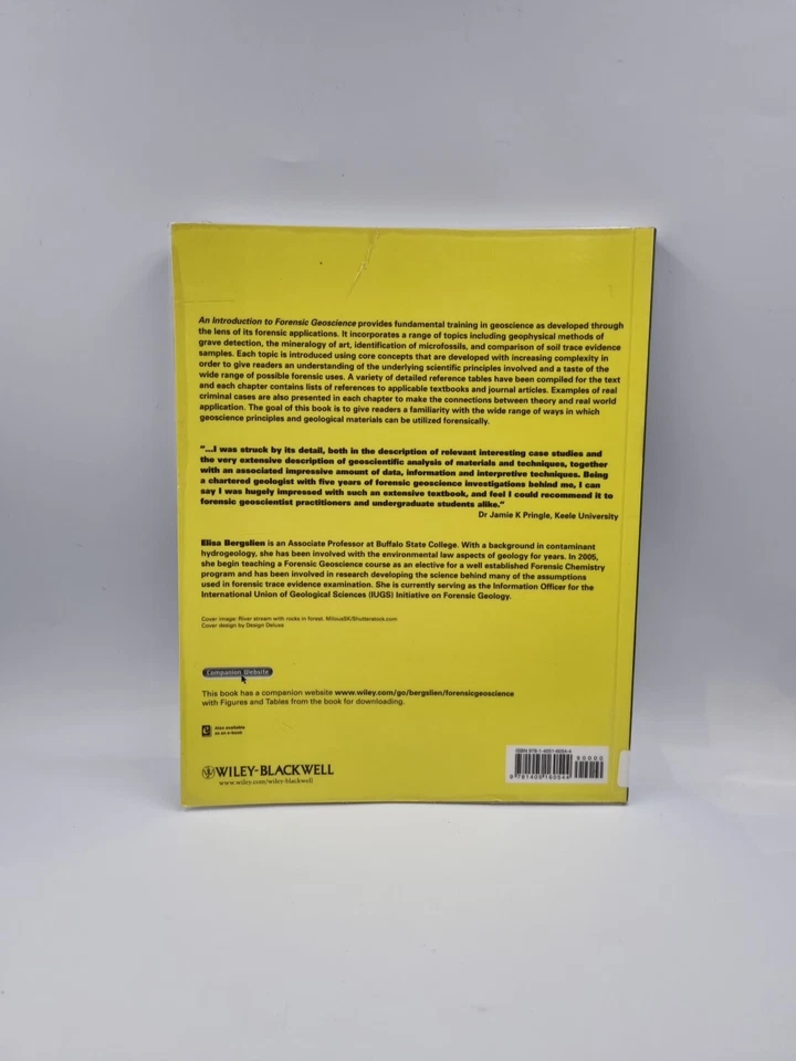An Introduction to Forensic Geoscience by Elisa Bergslien (Paperback, 2012) - Image 2 of 4