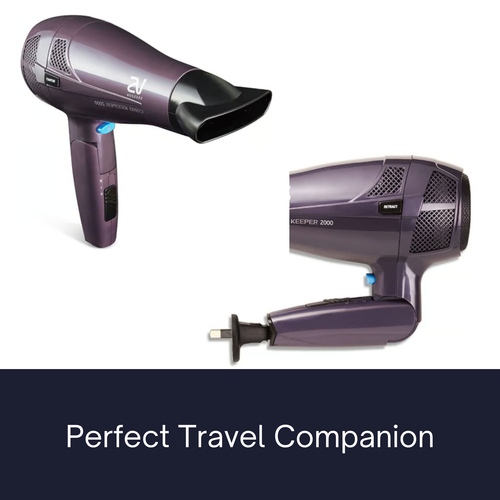 VS Sassoon Hair Dryer with Retractable Cord Foldable Handle Grip Ionic Ceramic - Picture 7 of 13
