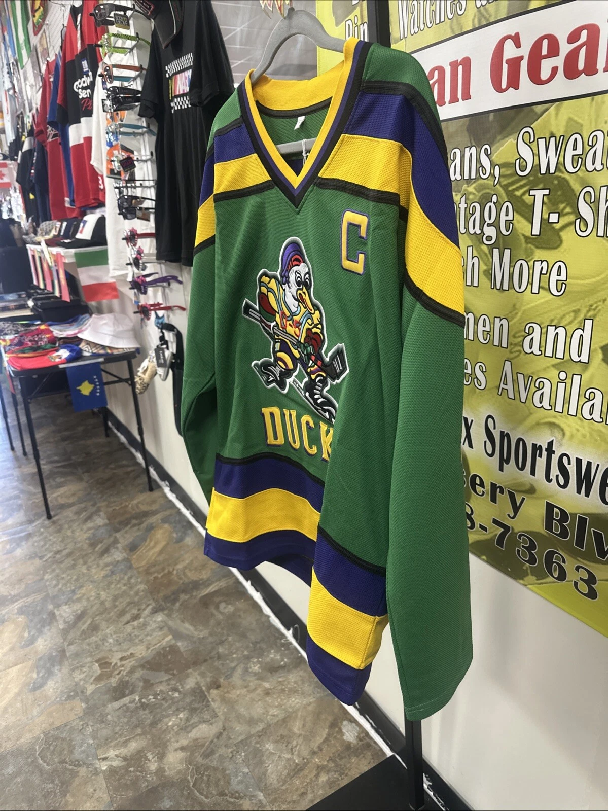 D-5 Mighty Ducks #96 Charlie Conway Hockey Jersey Movie