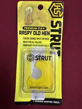 HUNTERS SPECIALITIES, H.S. STRUT PREMIUM FLEX DIAPHRAGM MOUTH CALL RASPY OLD HEN