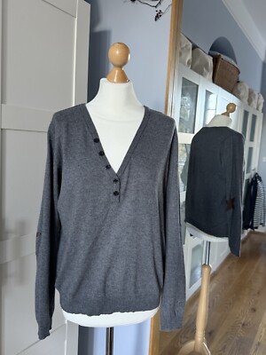 Maison Scotch Pullover 80% Baumwolle, 20% Wolle grau meliert Gr: 2/ 38