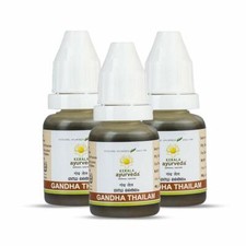 Kerala Ayurveda Gandha Thailam 10 Ml - Pack of 3  Herbal Ayurvedic Oil Tail 
