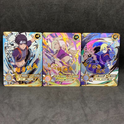 Naruto Kayou CCG - Ino OR-035, Sai OR-096, Inojin OR-070 Family Trading Card Lot