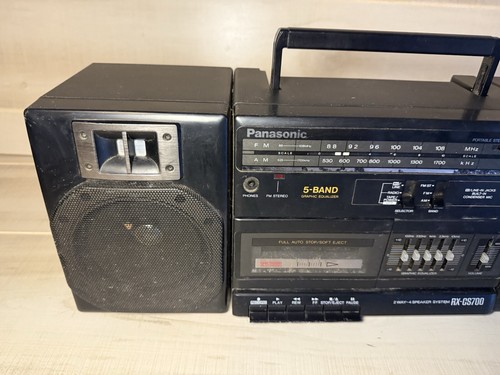 Vintage Panasonic Portable Boombox Stereo Radio Cassette RX-CS700 TESTED - Picture 3 of 13