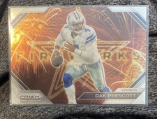 2023 Panini Prizm Football Dak Prescott Fireworks Insert #F-5 Dallas Cowboys