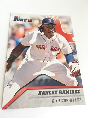 2016 Topps BUNT Jumbo 5x7 Hanley Ramirez Red Sox 21 # d 02/49 Physical Card