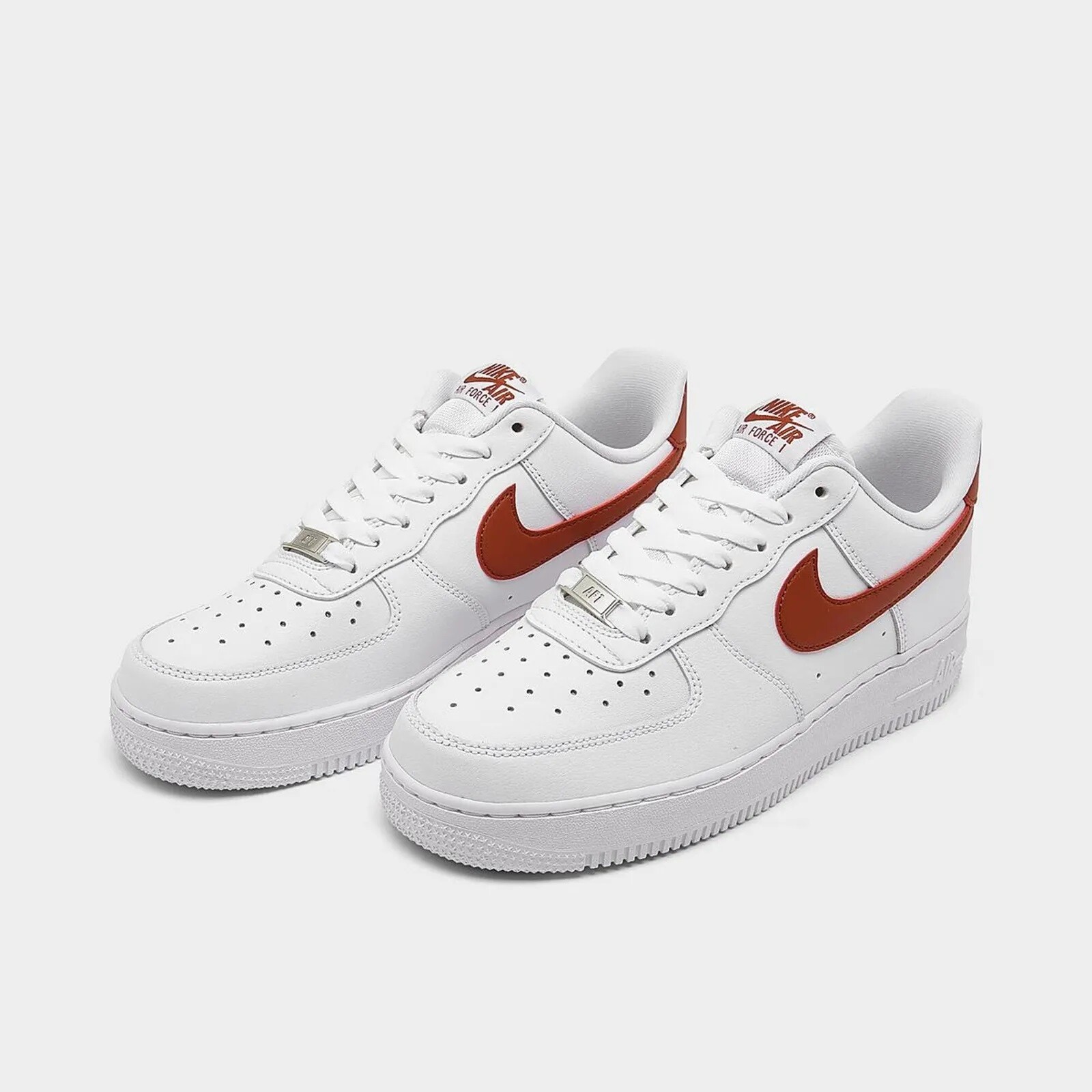 [DD8959-115] Nike Womens Air Force 1 07 Белый / Прочный оранжевый * НОВИНКА*