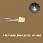 20-40pcs Pre-soldered micro litz Bright White SMD LED 3528 Light T3528W
