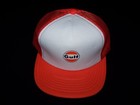 Gulf Gas & Oil Vintage Snapback 1980s hat mesh back truckers cap