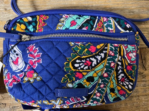 Vera Bradley Iconic RFID Little Crossbody bag Romantic Paisley PLUS ID Case NEW! - Picture 2 of 5