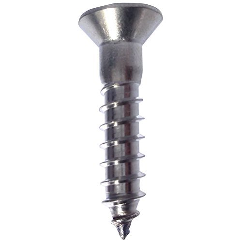 #8 x 1" Phillips Flat Head Wood Screws 316 Marine Stainless Steel Qty 250 - Picture 4 of 6