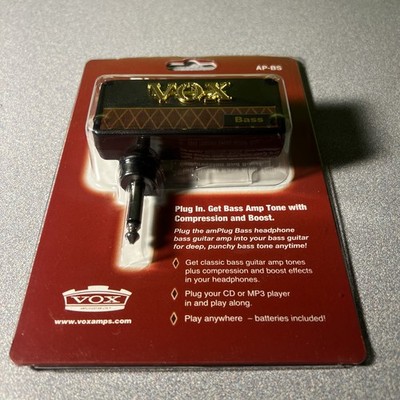 VOX amPlug Bass AP-BS Headphone Guitar Amplifier AUX Input Battery