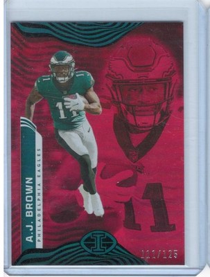 A.J. Brown 2022 Panini Illusions #81 Trophy Collection Red Eagles #/175