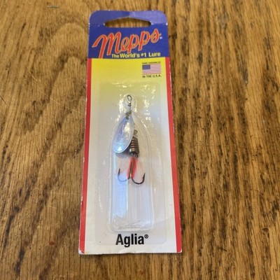 Mepps Aglia B1-S 1/8 Oz Spinner Plain Treble Hook Silver Blade