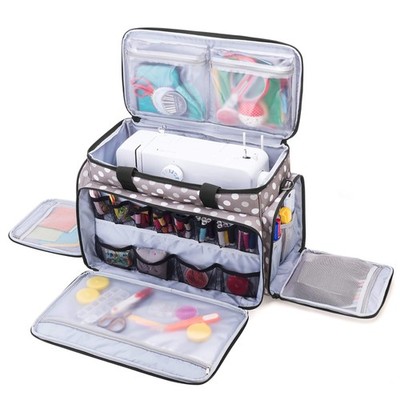 LUXJA Sewing Machine Case with Removable Padding Pad, Travel Case for Sewing