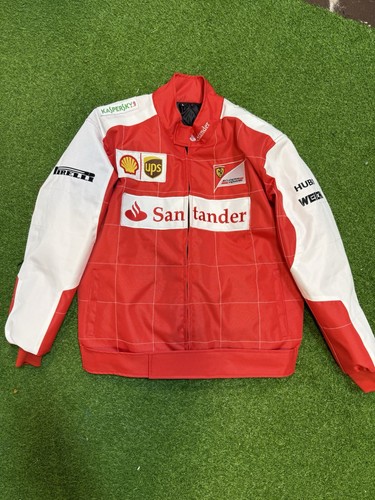 F1 Ferrari Vintage Racing Jacket Team Racing Embroidered Jacket - Picture 1 of 7