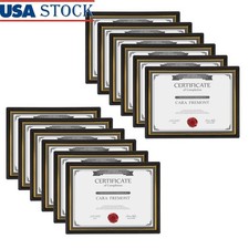 Plastic Document Frame Set of 12 Certificates Awards Photos Easy Display New