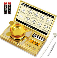 Digital Milligram Scale, 50G/0.001G Gold Jewelry and Gem Scale, Mg Scale for Pow