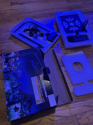 HIPARGERO LED Marine Reef Light Full Spectrum/Actinic w/ Remote & Adapter