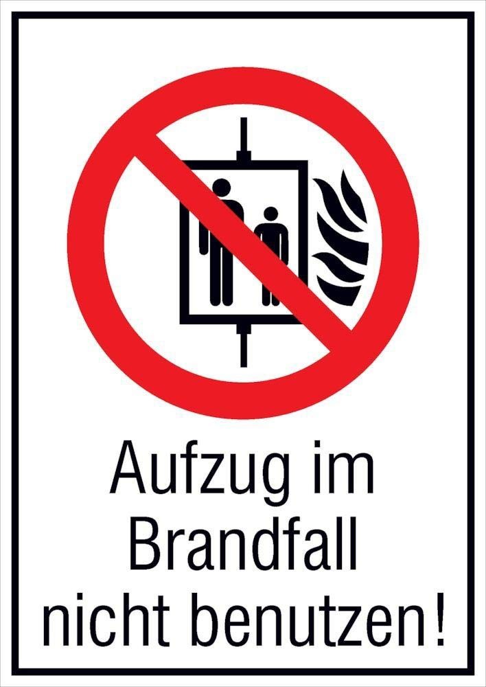Verbotsschild 105x148mmAufzug n benFolie 3190₽