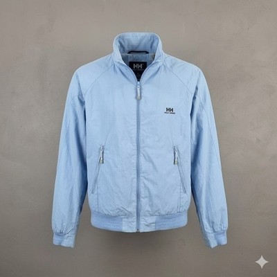 Helly Hansen Jacke Herren mittelblau leicht Kapuze Segel Bomber Mantel