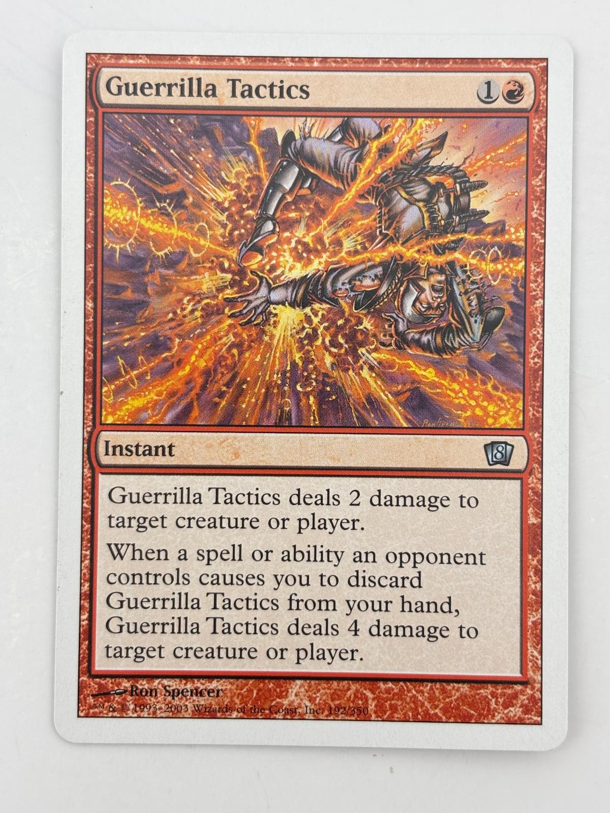 Guerrilla Tactics 192 Uncommon 8th Edition Magic: The Gathering Near Mint