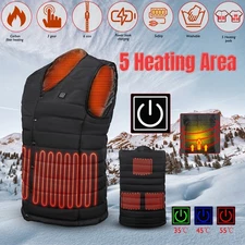 Heated Vest Warm Body Winter Thermal Electric USB Jacket Men Women Heating Coat