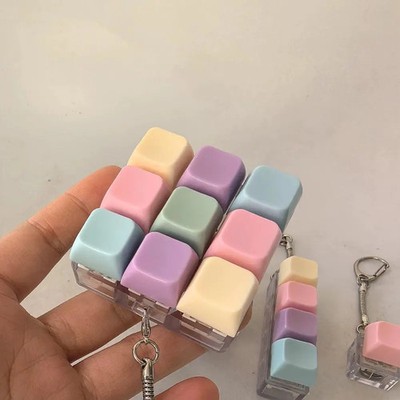 Fidget Keyboard Key Toy Anti Stress 1-4-5-9 Key Plastic Clicker for Adults