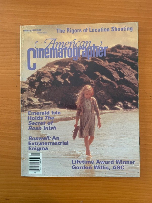 American Cinamatographer, Feb 1995, roah inish, roswell, awards